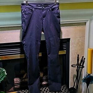 5 Pocket Prana Black Nylon Pants Size 6